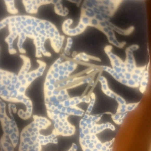 JCrew New Balance sports bra in blue leopard print​​ - Picture 5 of 5